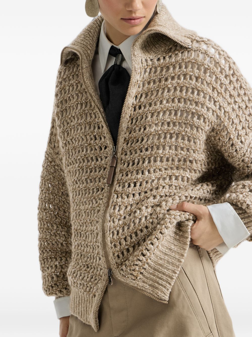 Brunello Cucinelli MGO378806 cardigan beige donna XS-M