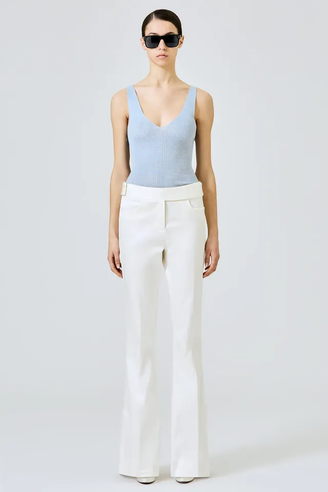 Sa Su Phi Elena pantaloni seta cotone avorio 38