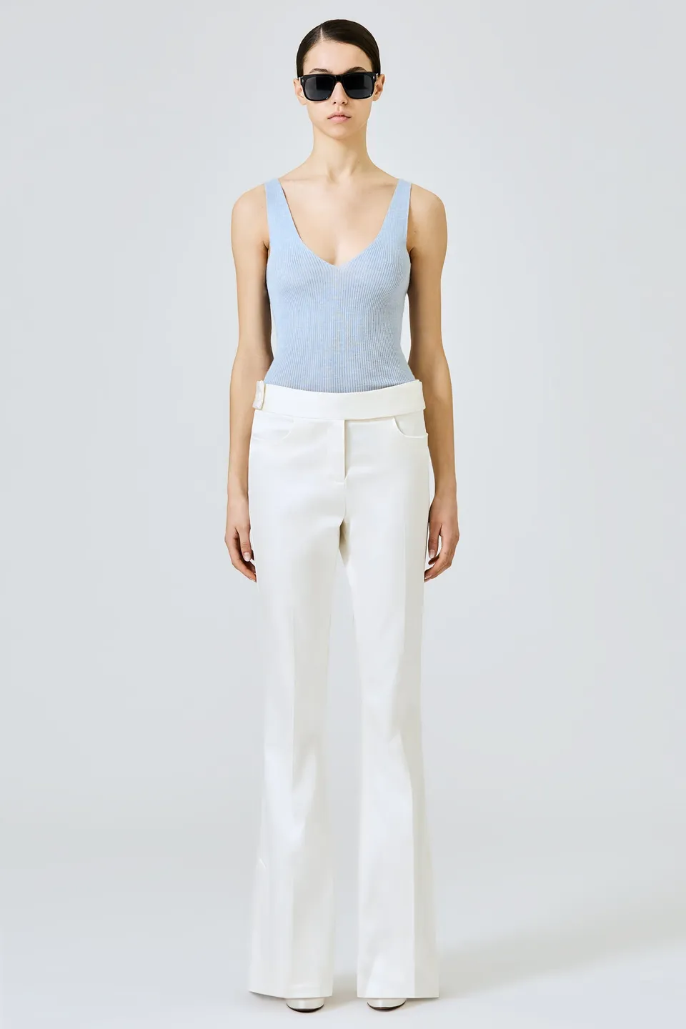 Sa Su Phi Elena pantaloni seta cotone avorio 38