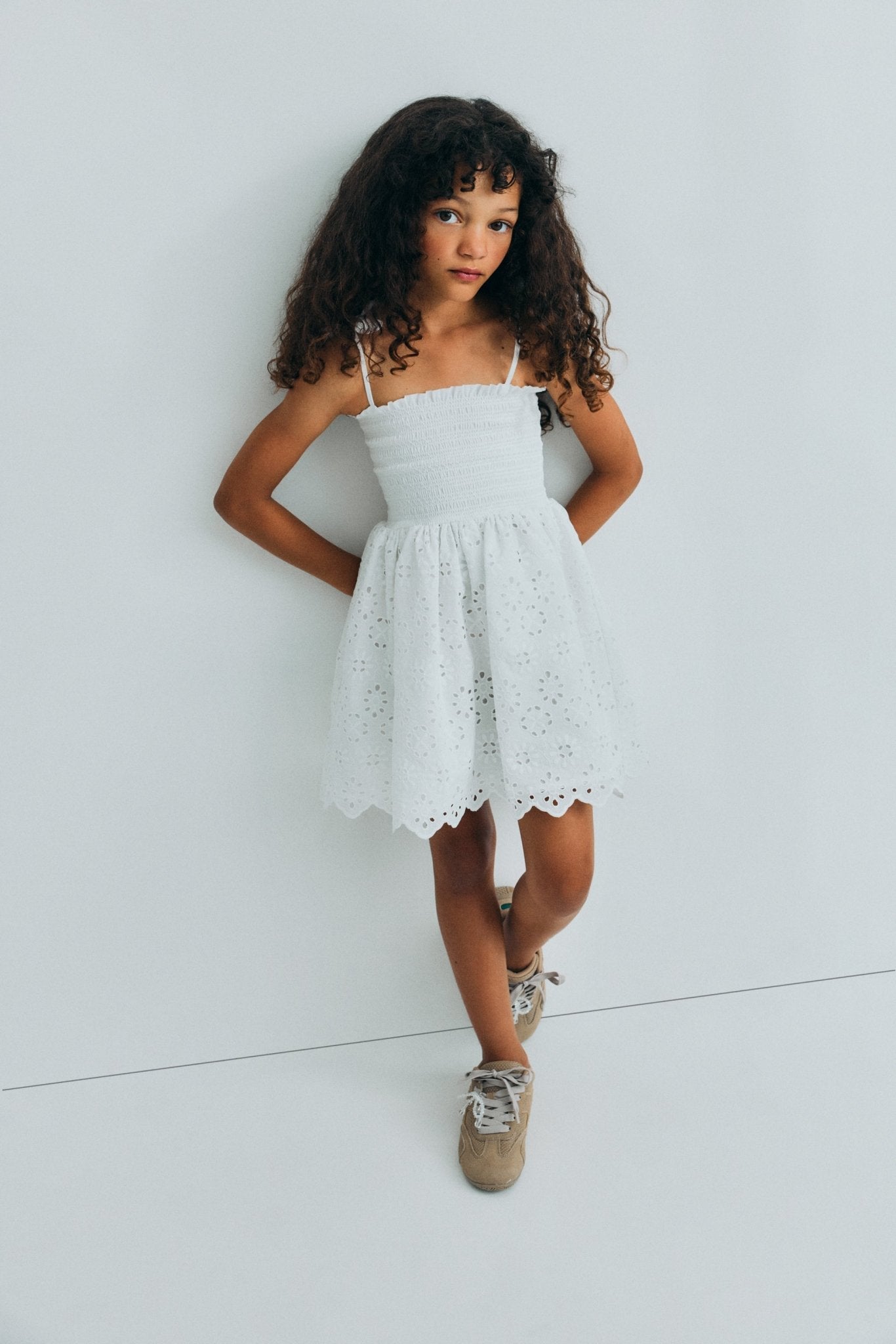 THE NEW SOCIETY Sakura Pure Cloud vestito cotone ricamato
