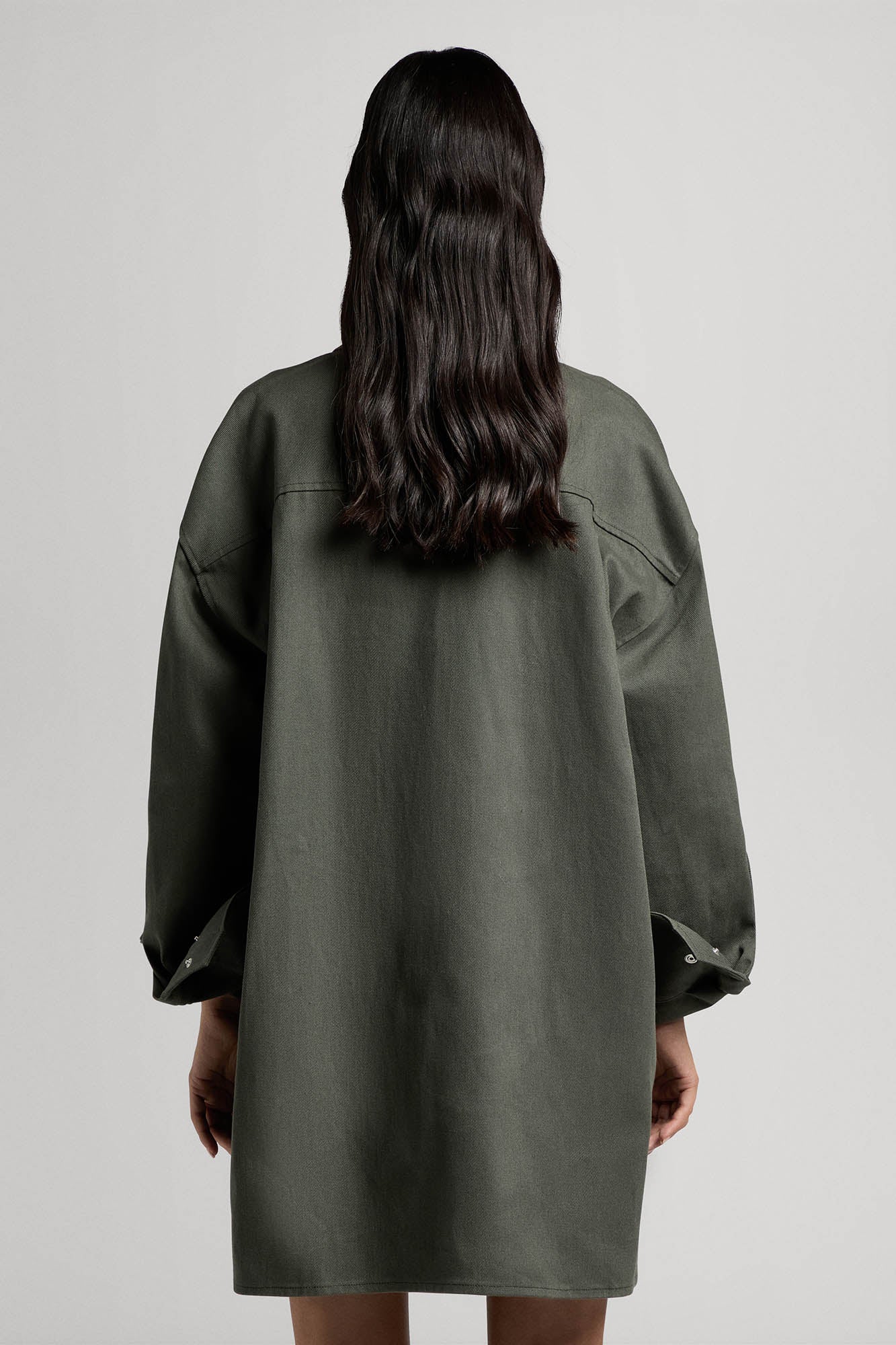 Sa Su Phi Valentina giacca gabardina di cotone verde militare