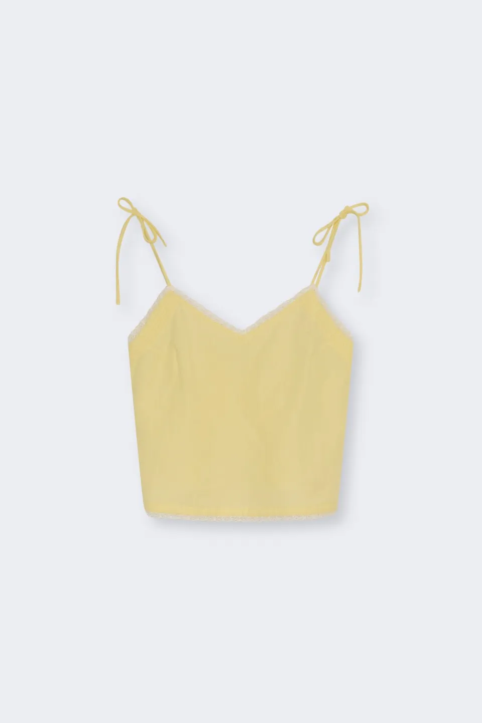 The New Society Amaryllis Top Donna Lino Soft Lemon