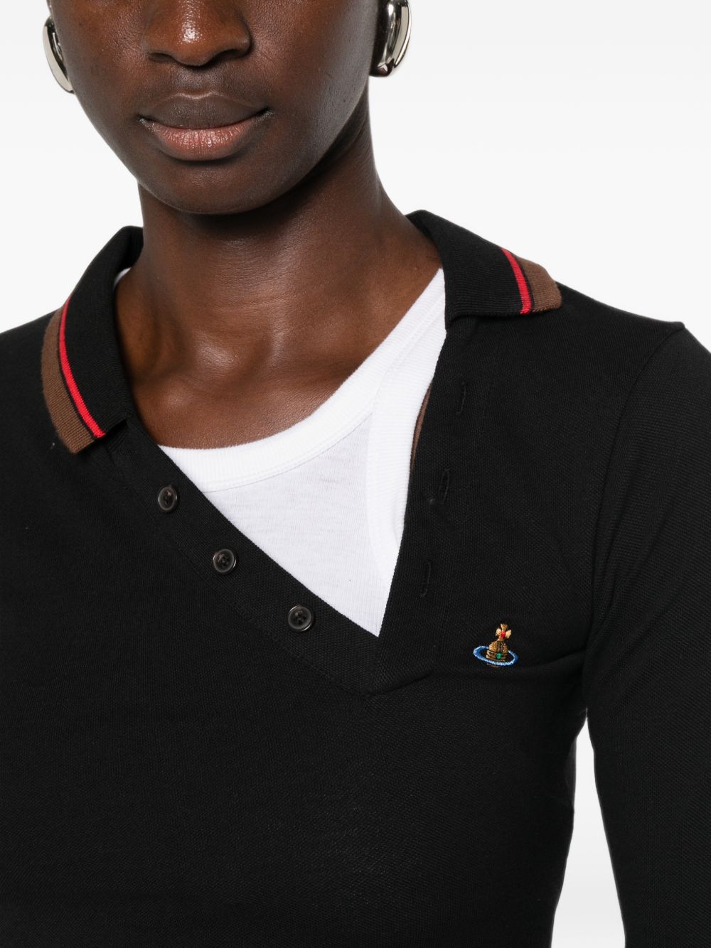 Vivienne Westwood 1H010007 polo nera donna