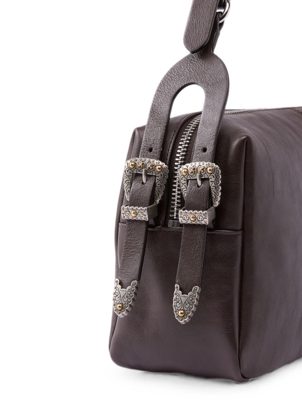 Pinko 106676 A2JGM12A borsa a mano marrone unica