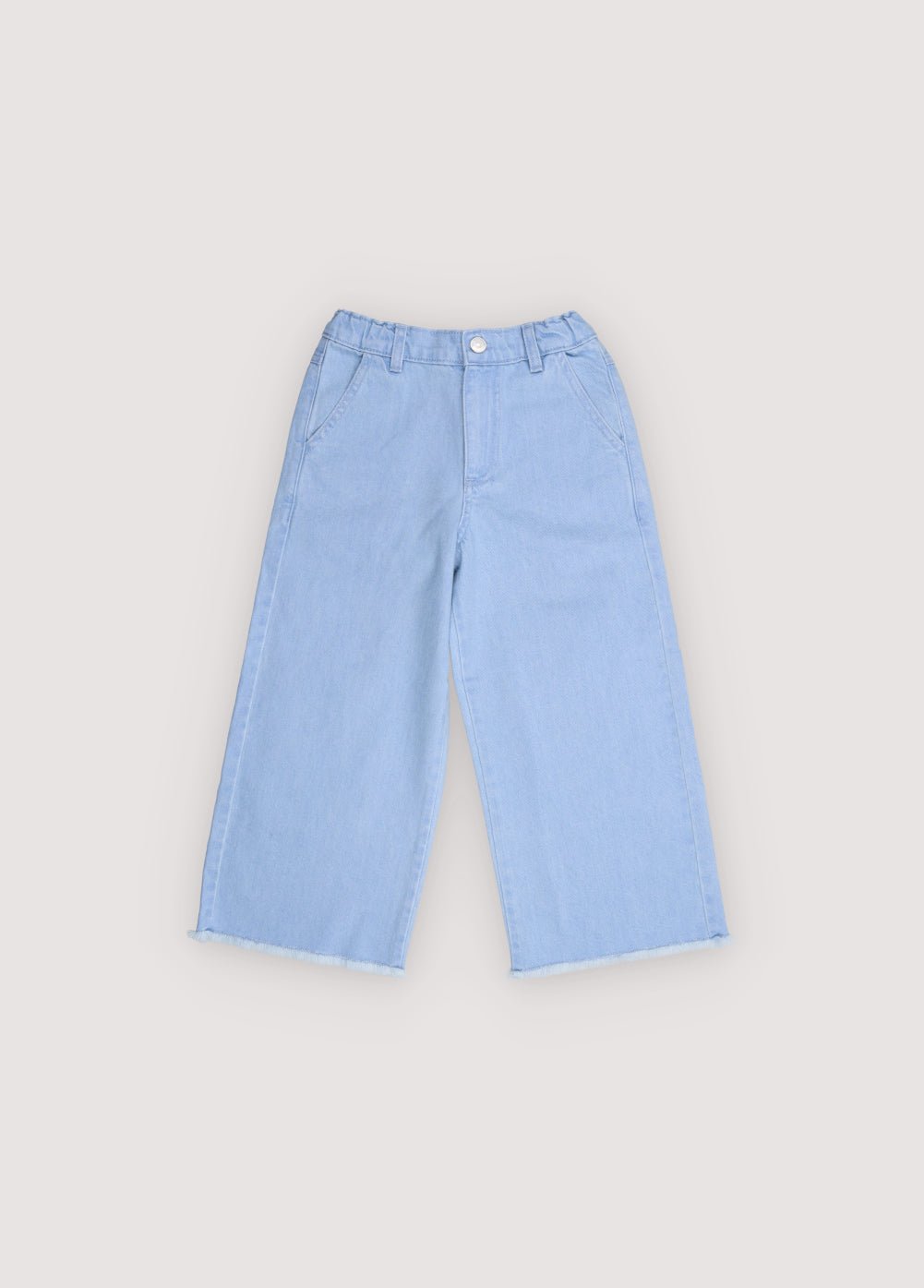 THE NEW SOCIETY Lily pantaloni bimba light denim cotone