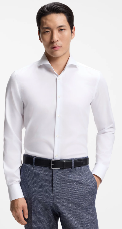 Boss 50567316 camicia bianca uomo