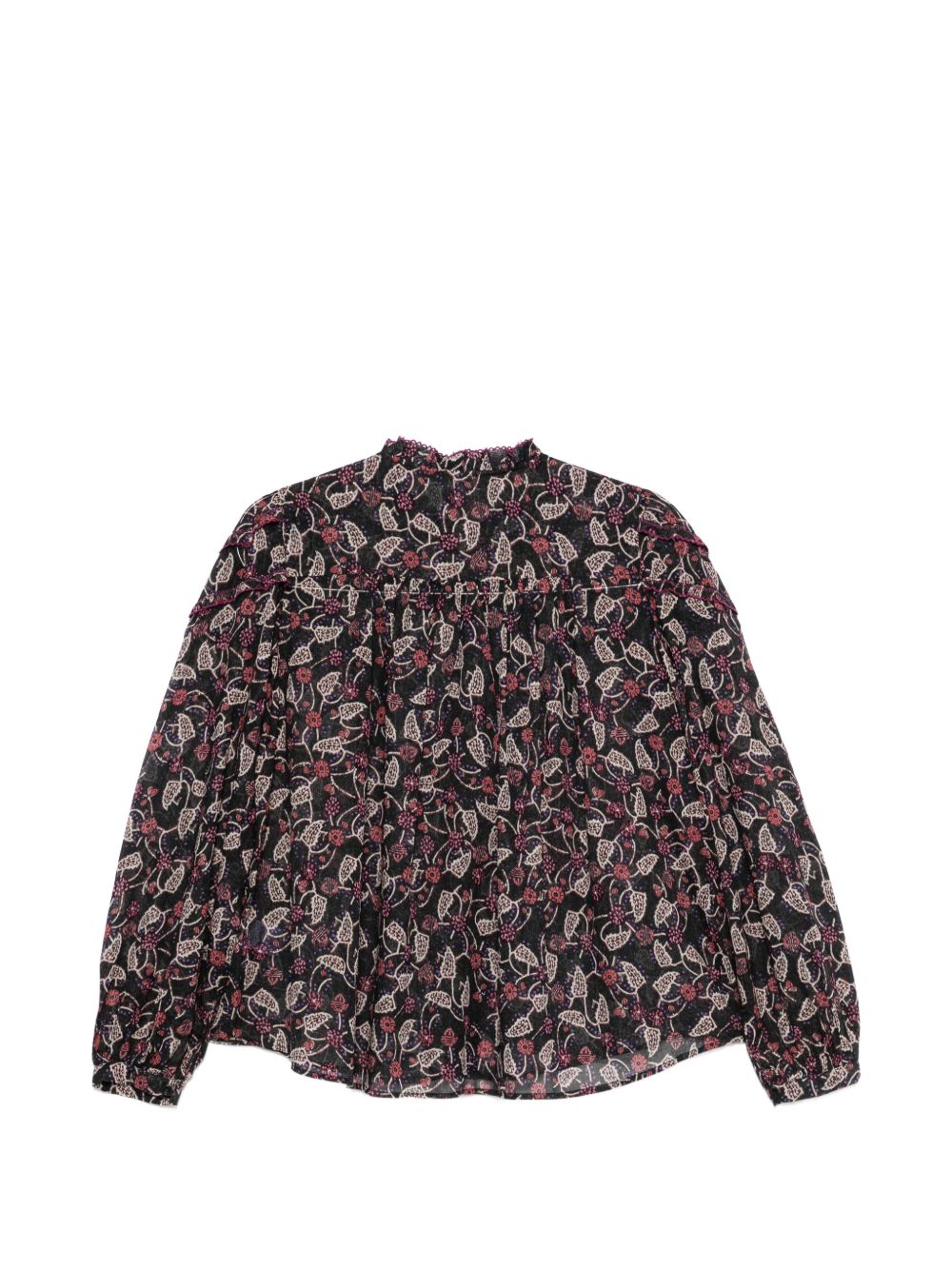 Marant Étoile HT0681FA top nero lampone donna