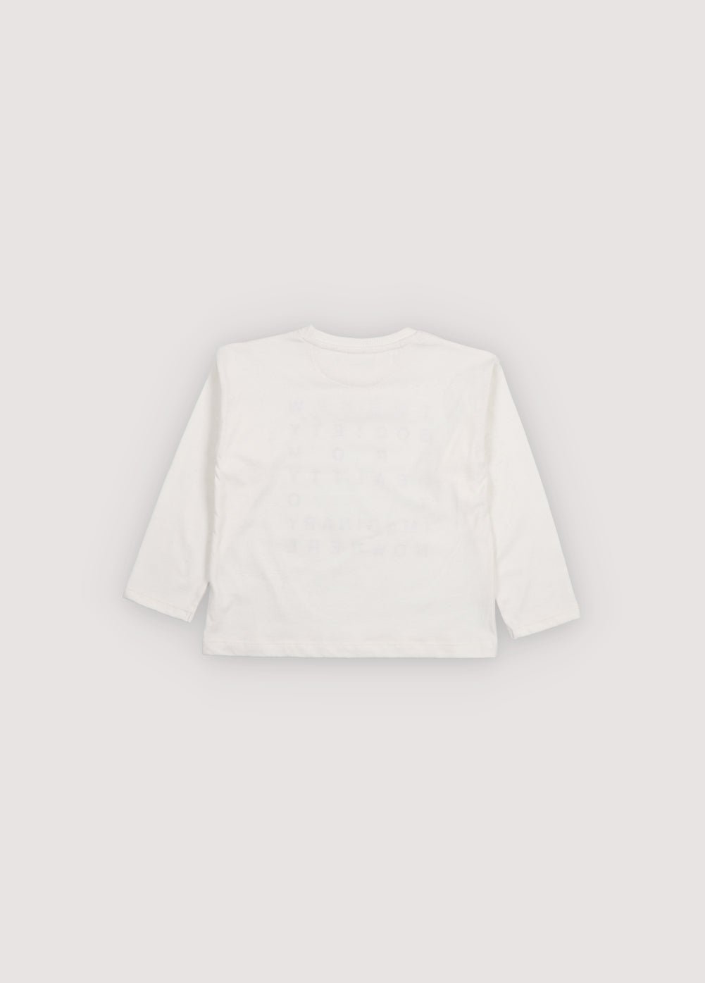 The New Society Oscar t-shirt bimbo bianca manica lunga