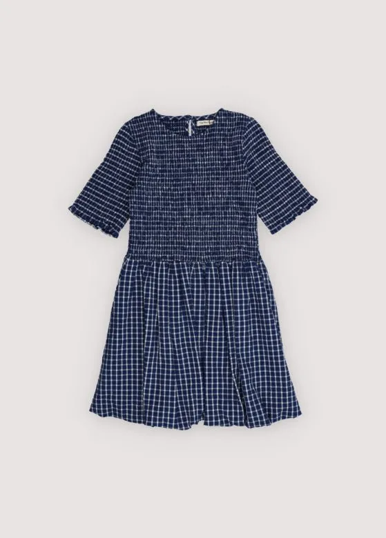 The New Society Jasmine abito Summer Midnight Checks cotone