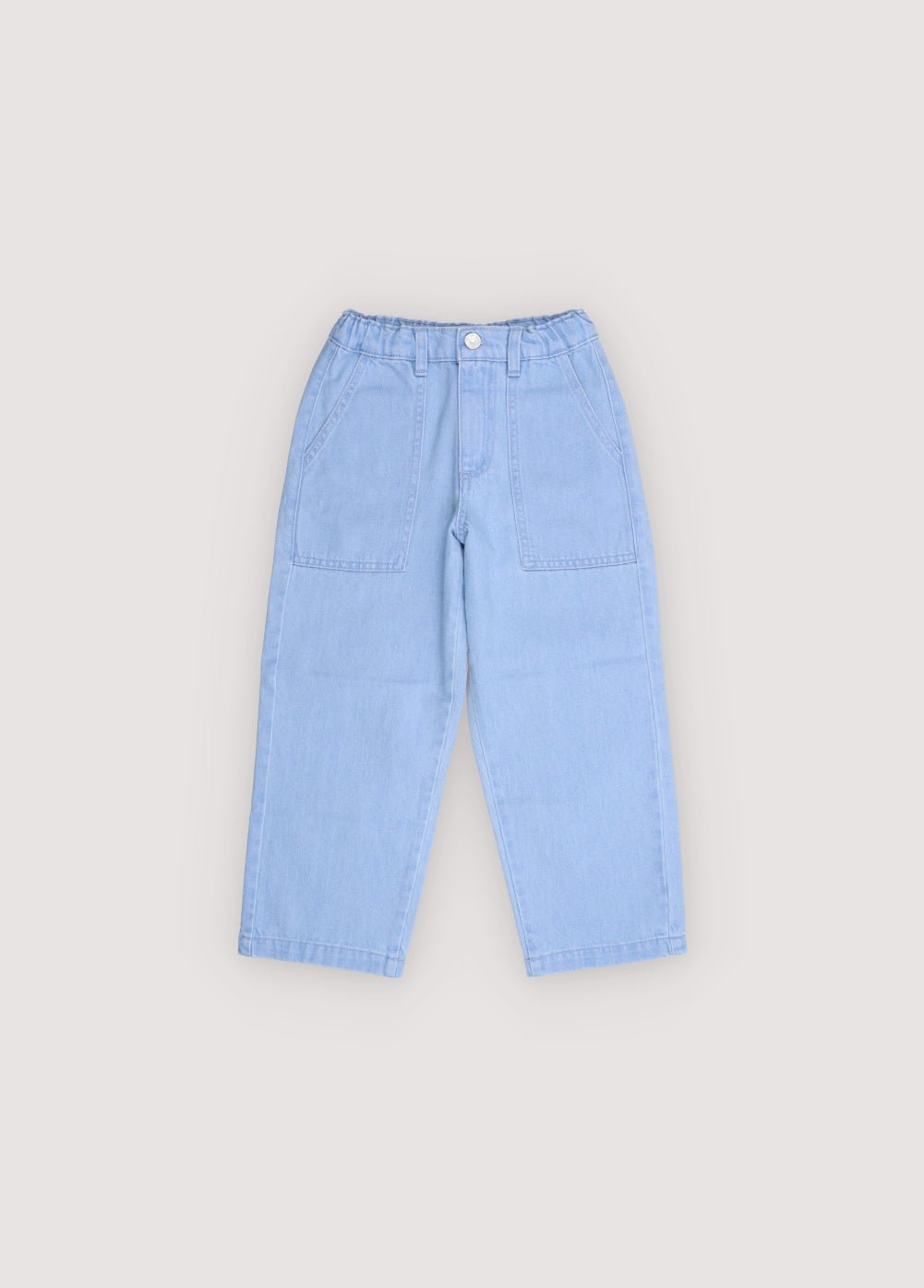 The New Society Ginger pantaloni bimbi denim chiaro baggy