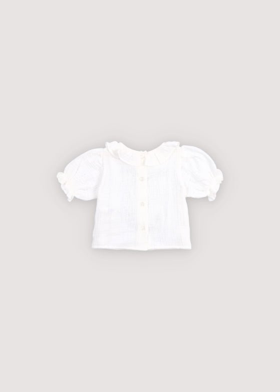The New Society Campanilla Baby Blouse camicetta neonata Pure Cloud 6 mesi