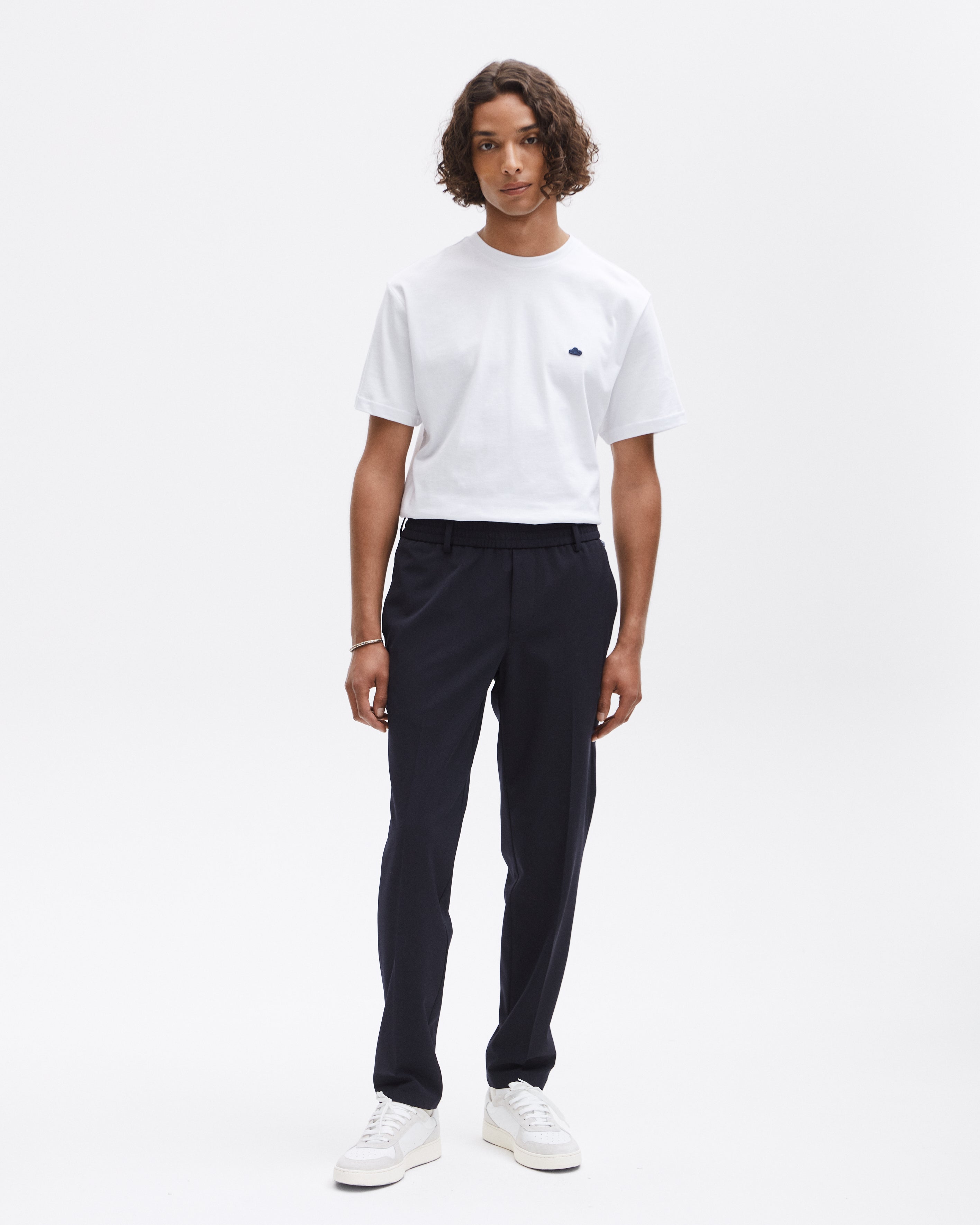 GOODPEOPLE Bien pantaloni dritti blu lana