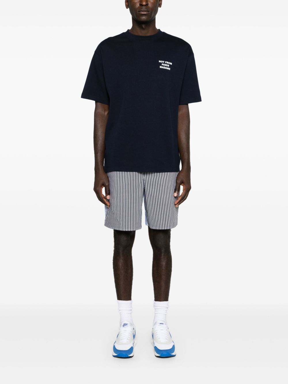 Drôle de Monsieur PERM-TS203 t-shirt blu navy
