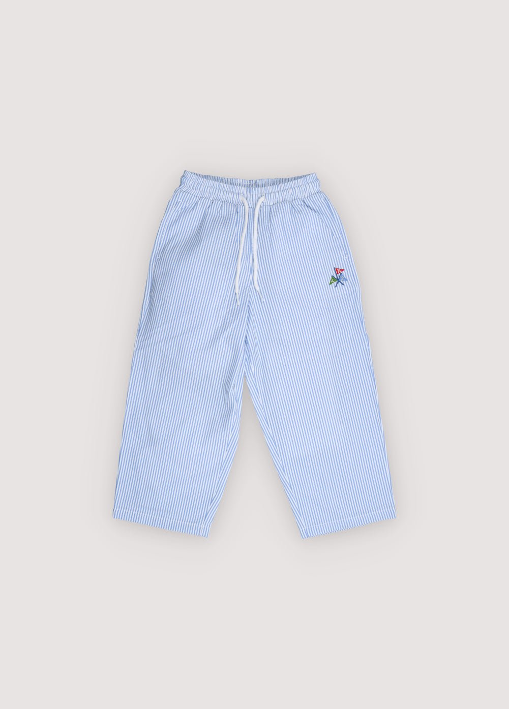 The New Society Almond pantalone bambino 6 anni righe blu