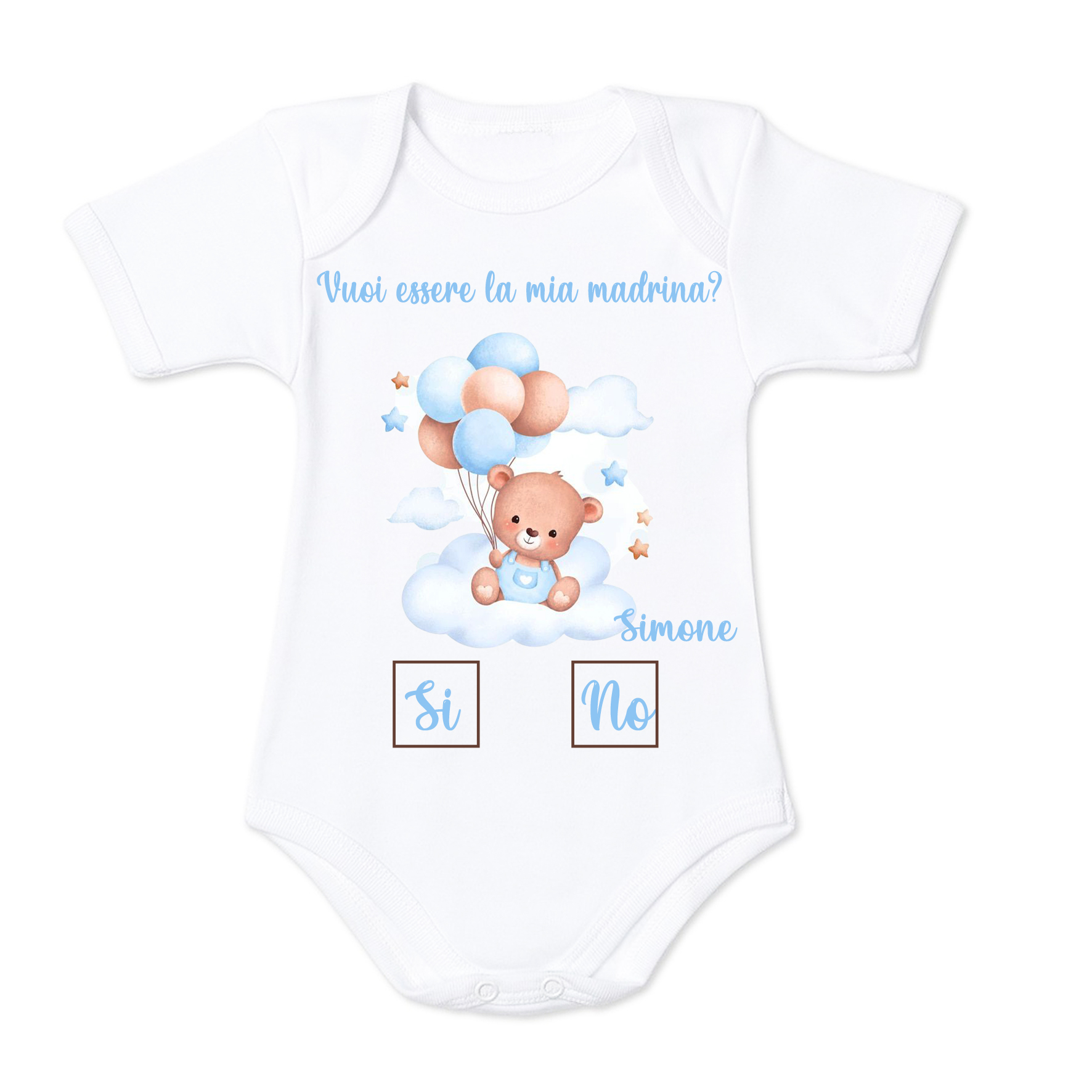 Mr. Gadgets Madrina Padrino body neonato cotone