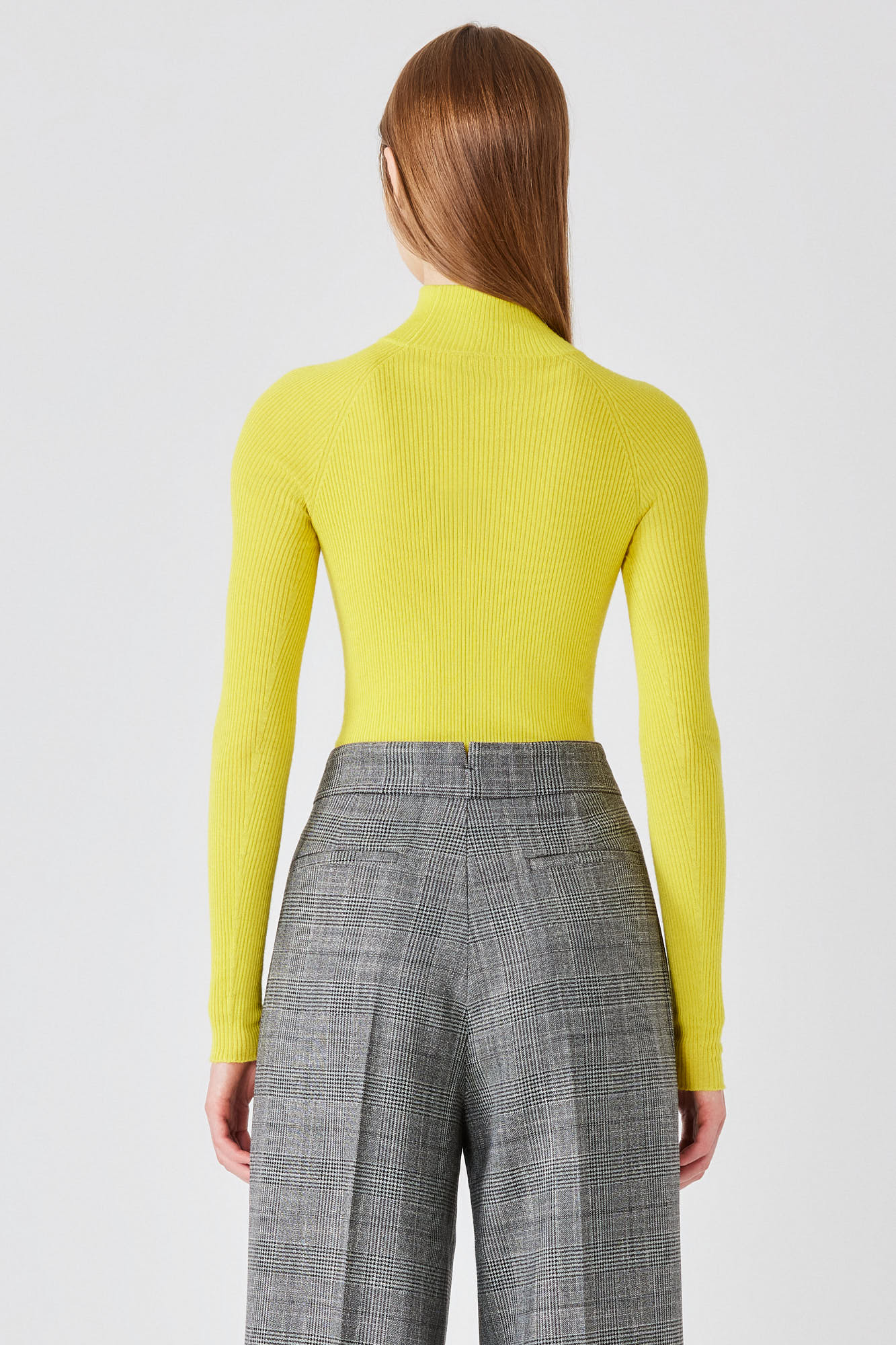 Sa Su Phi lupetto coste cashmere seta giallo