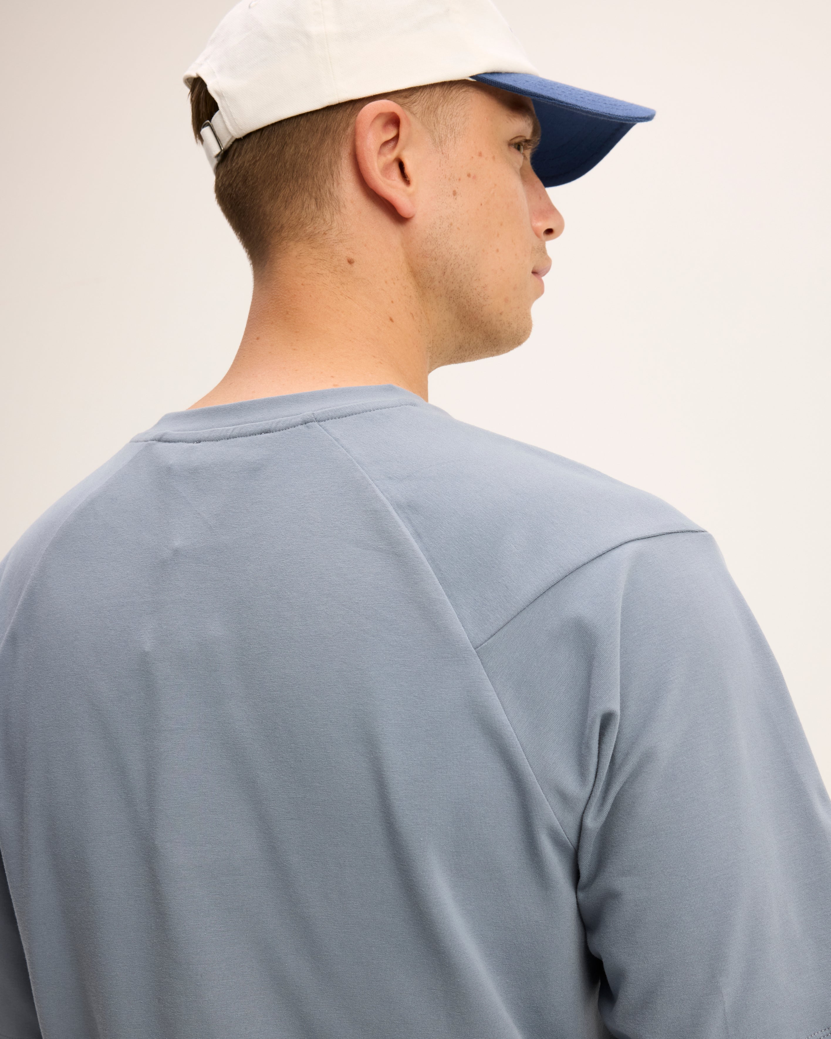 GOODPEOPLE Ted t-shirt cotone blu medio
