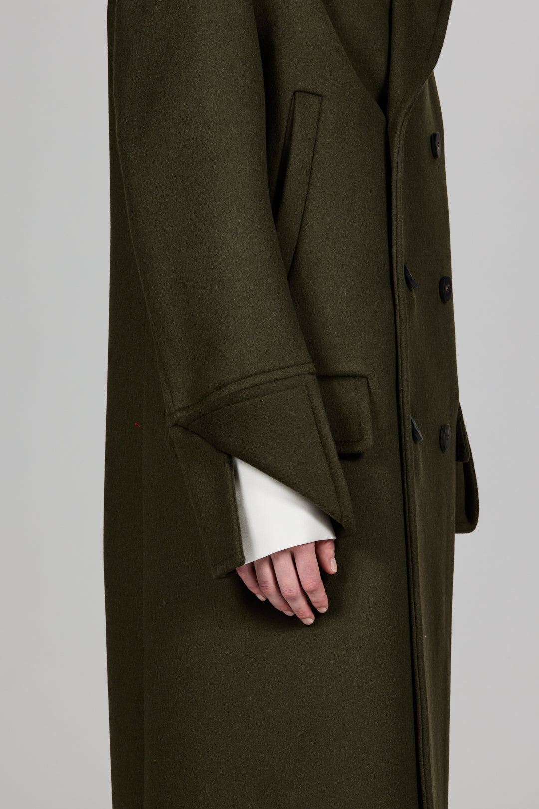 Sa Su Phi Peacoat Cappotto Doppiopetto Cashmere Taglia 38