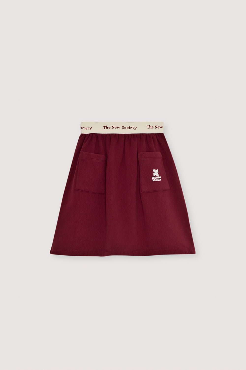 The New Society TNS Logo Special Skirt Plum gonna lunga prugna