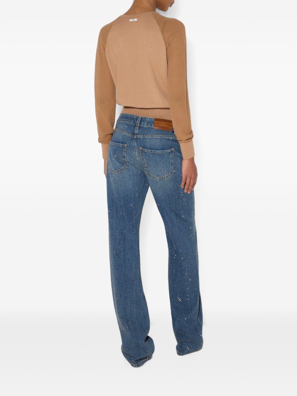 Elisabetta Franchi PJ24D66E2 jeans blu vintage donna
