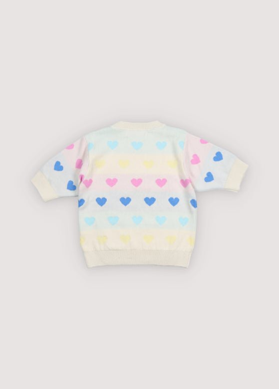 The New Society Pinpilin maglia cuori cotone 6 anni