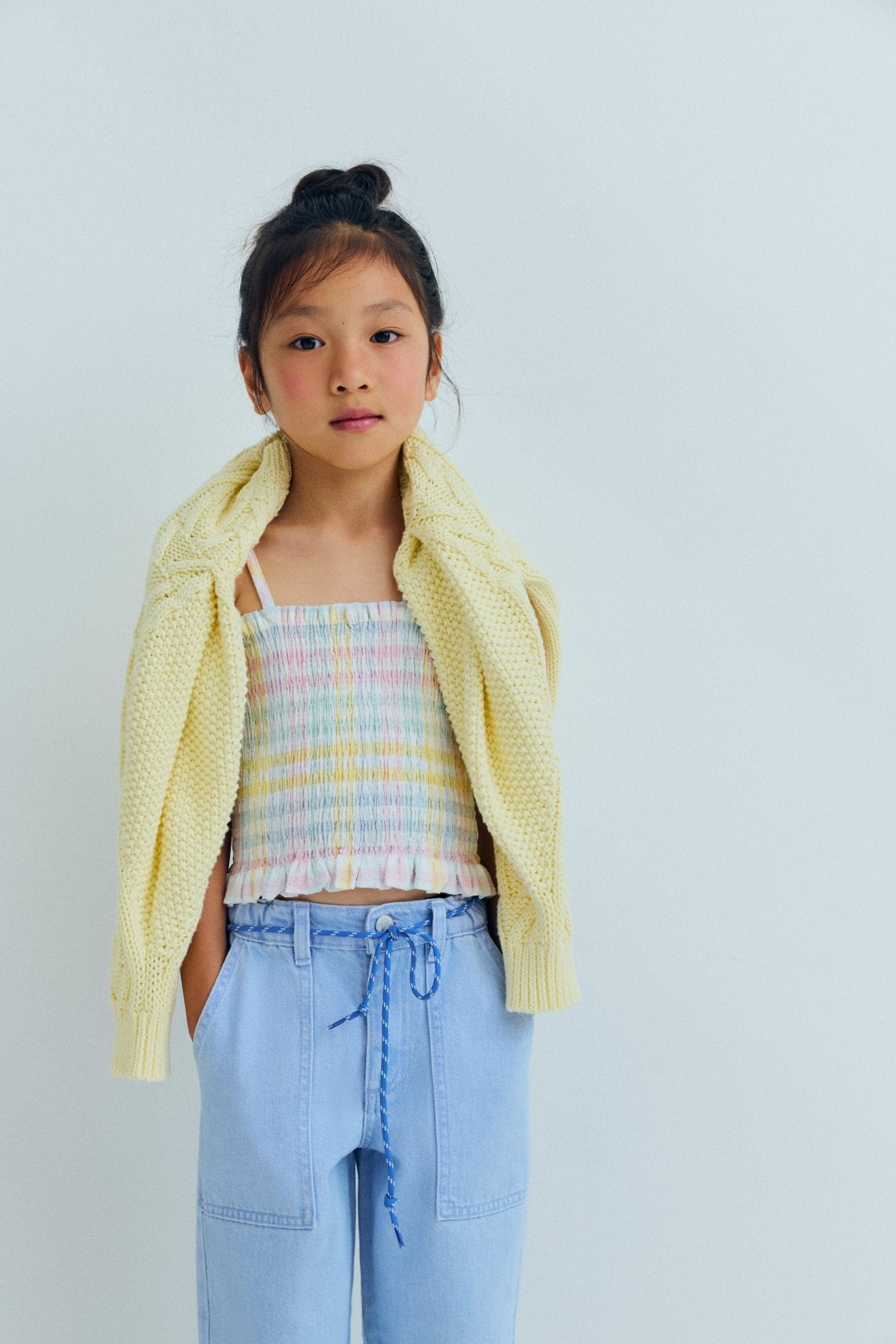 The New Society Mallow Top Mallow Check seersucker