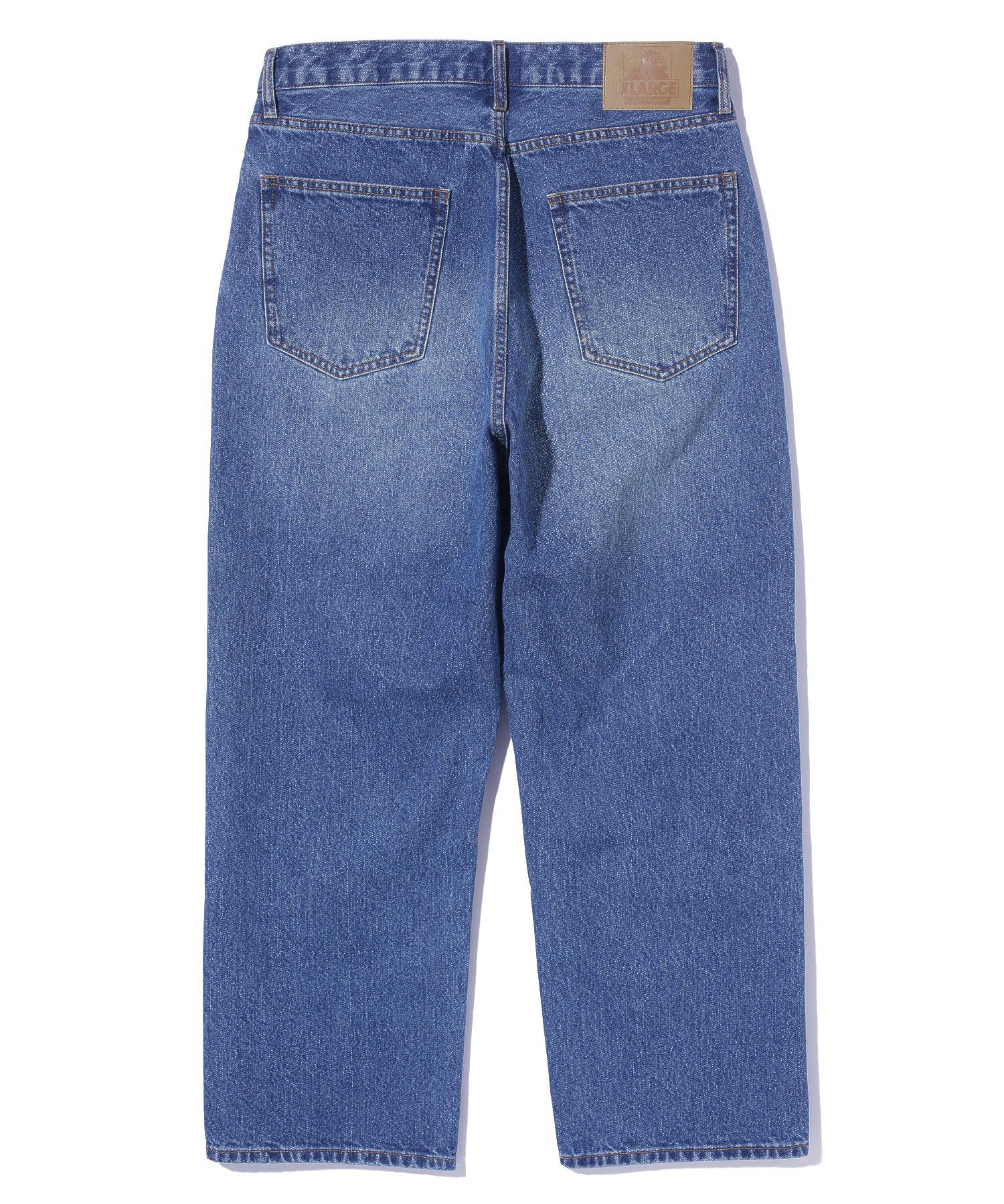 X-Large Patched Denim Pants jeans cotone
