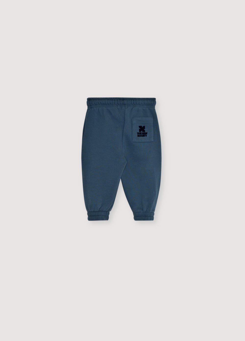 The New Society TNS Logo pantaloni tuta neonato blu cotone
