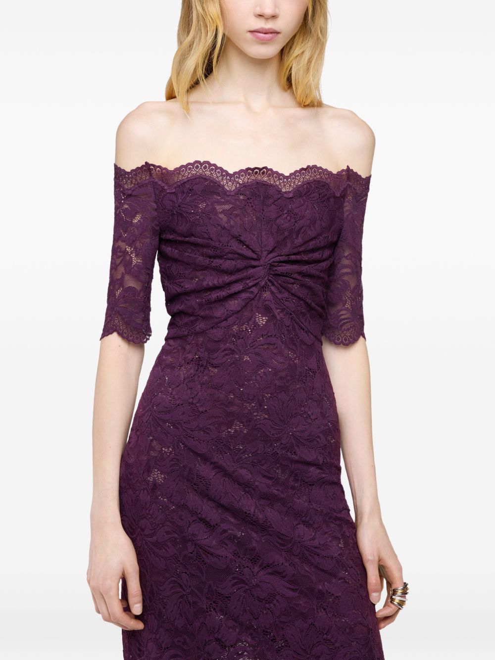 Rabanne 26AJR0106PA0170 abito lungo donna magenta