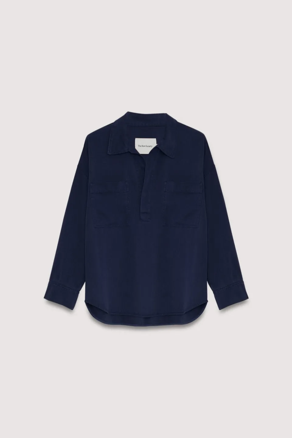 The New Society TNS Tencel camicia Infinite Navy