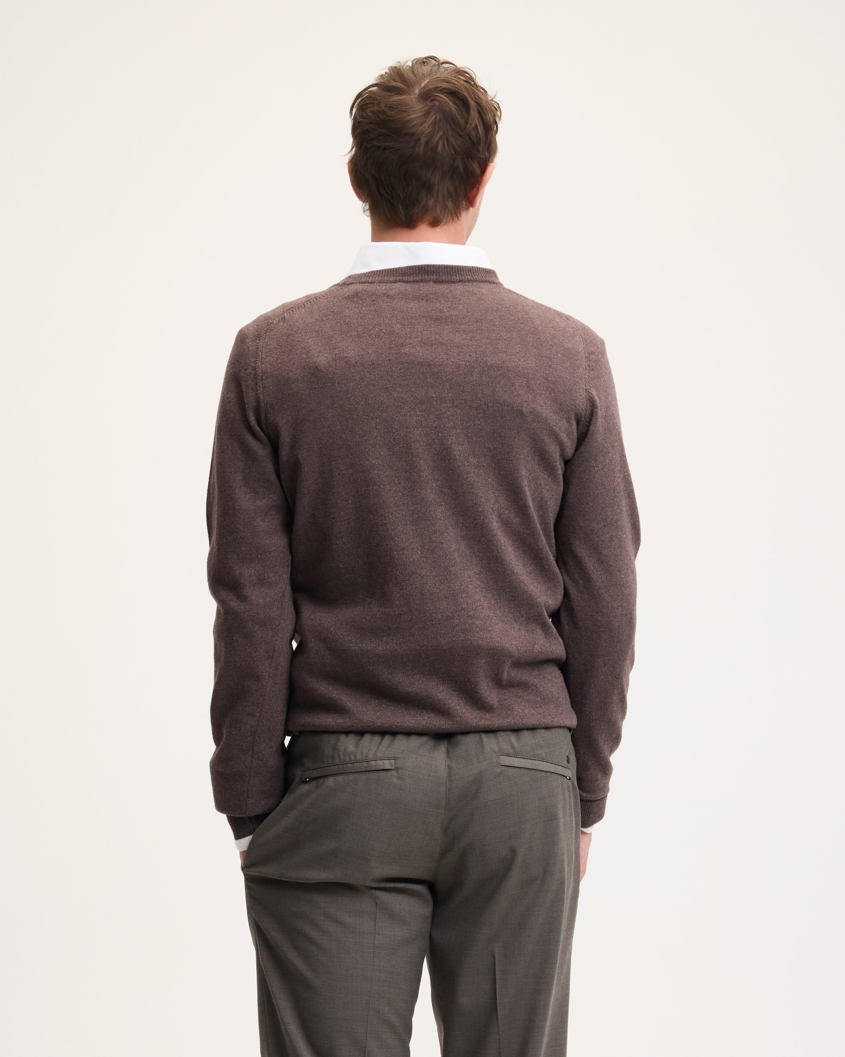 GOODPEOPLE Kanvas maglione beige melange in misto lana