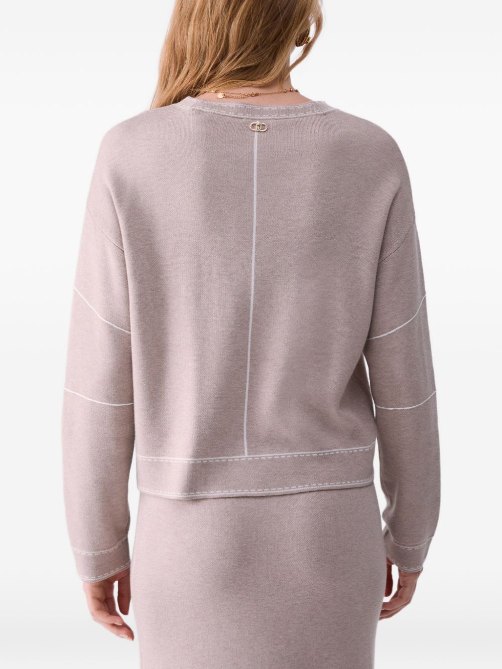 Liu Jo Sport TF6180MS59L maglia bulldog beige