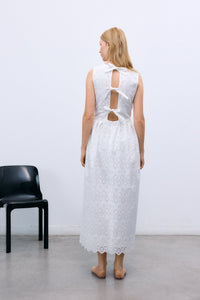 The New Society Sakura abito lungo donna Pure Cloud ricamato