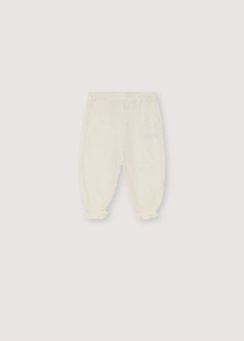 THE NEW SOCIETY Maitea pantaloni neonato bianchi 6 mesi