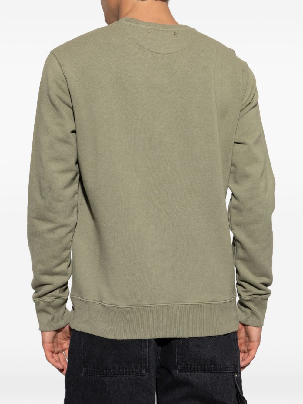 Golden Goose GMP01223 felpa verde girocollo uomo