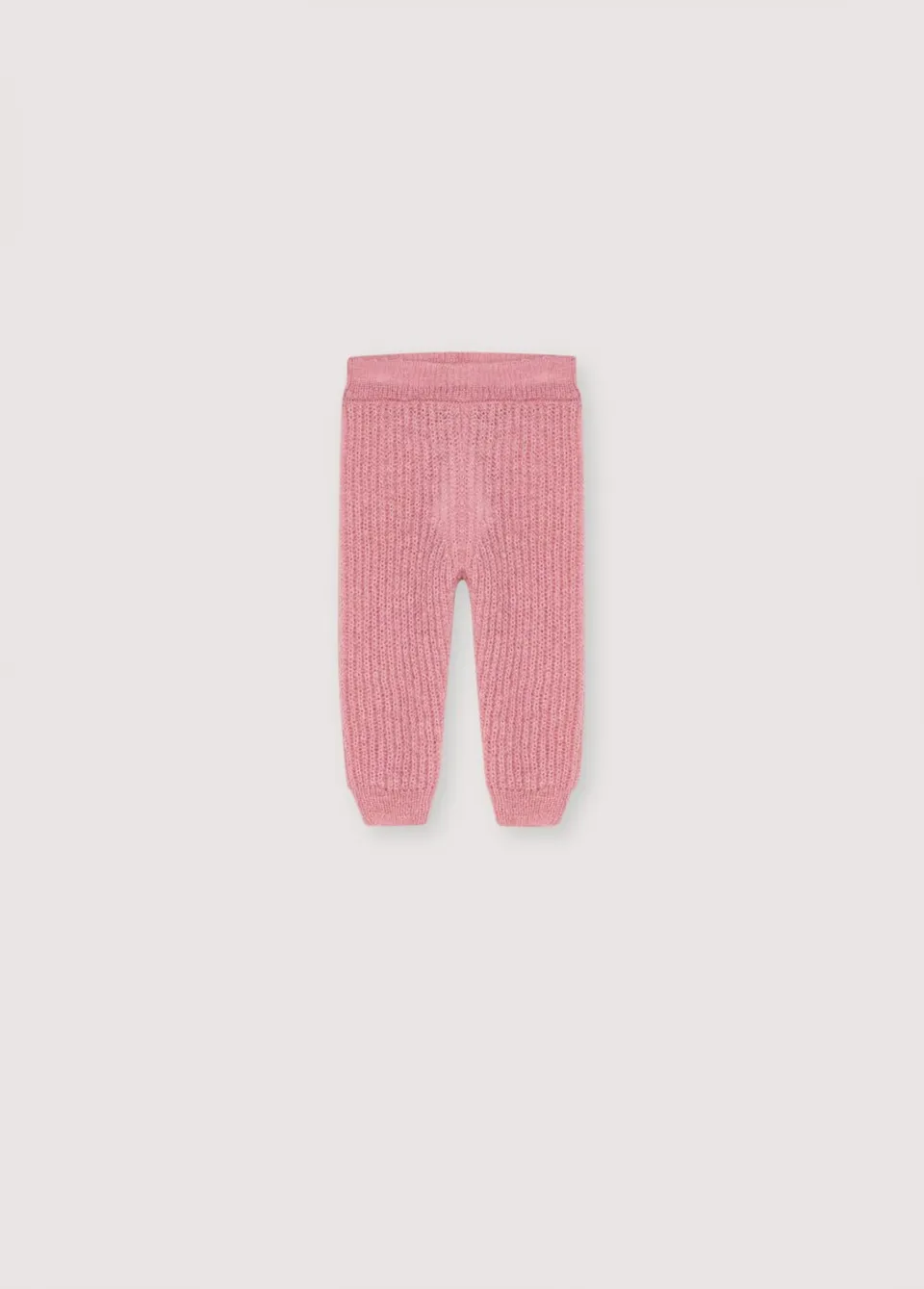 The New Society Lina Baby Knit Pant pantaloni rosa lana