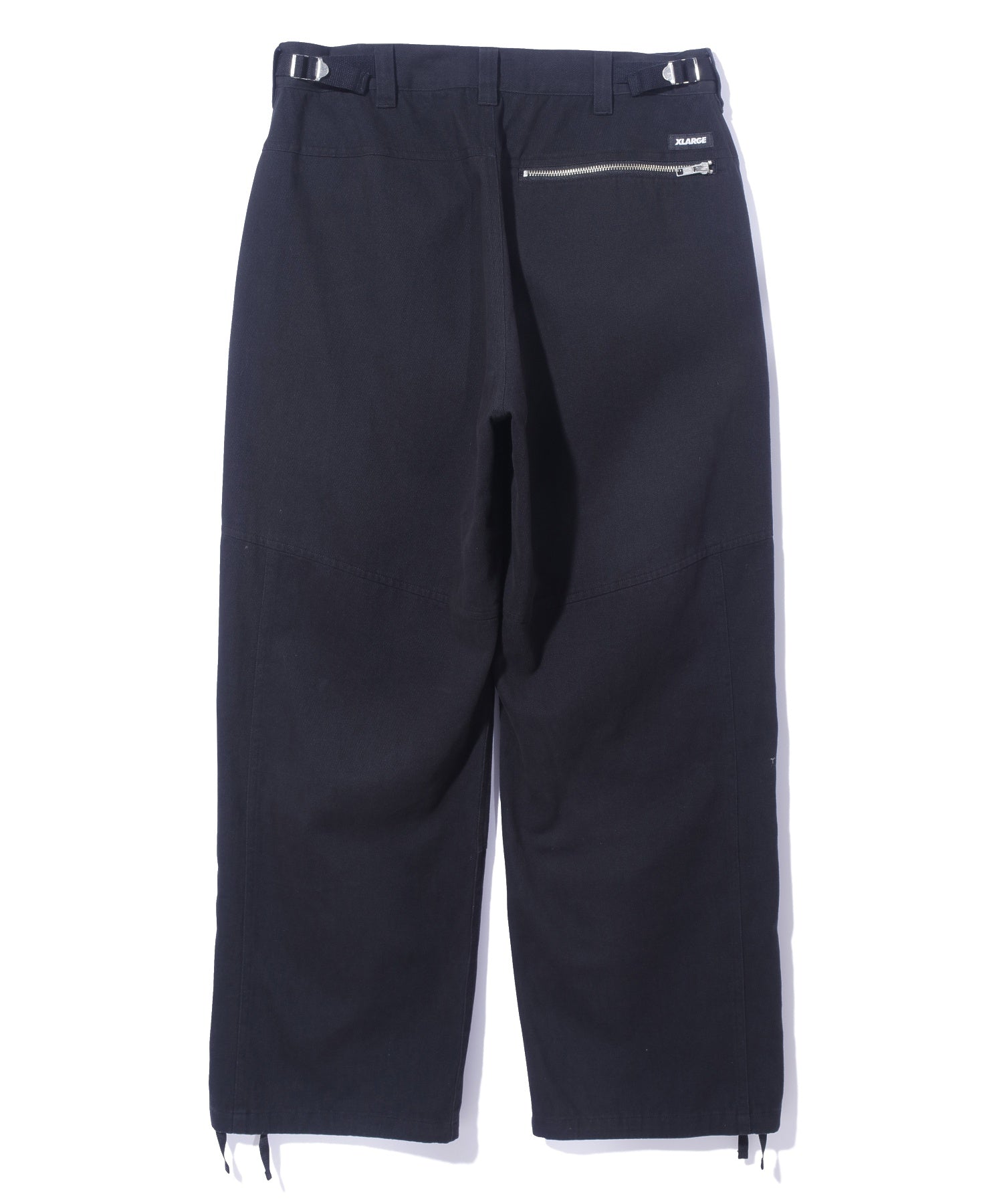 X-Large Zip Flight pantaloni cargo neri cotone