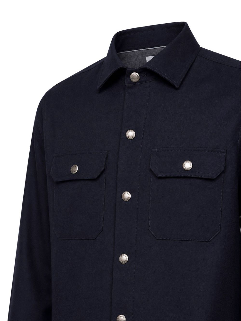Brunello Cucinelli MY6660721 camicia navy uomo
