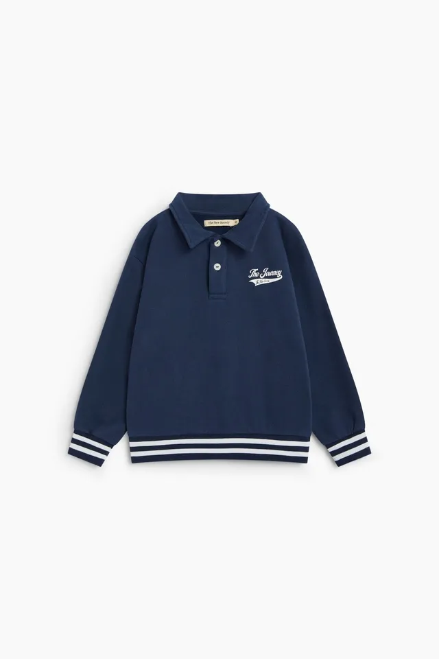 The New Society Misty polo bambino felpa cotone