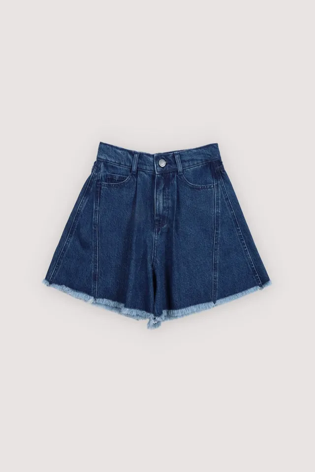 The New Society TNS Denim shorts teen indigo cotone
