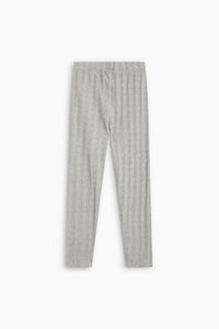 The New Society TNS leggings bimba Mid Grey Melange cotone