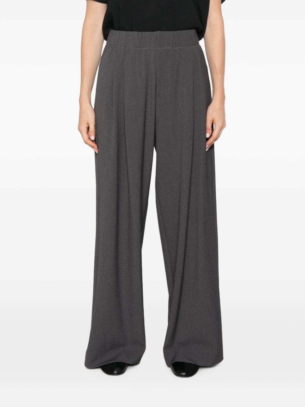 Eleh EFW260074 pantaloni grigio scuro donna