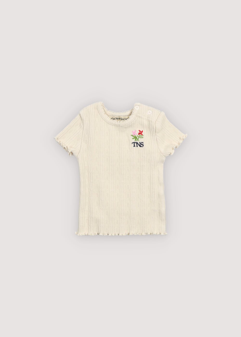 The New Society Romero maglietta ecru 6 anni cotone bio