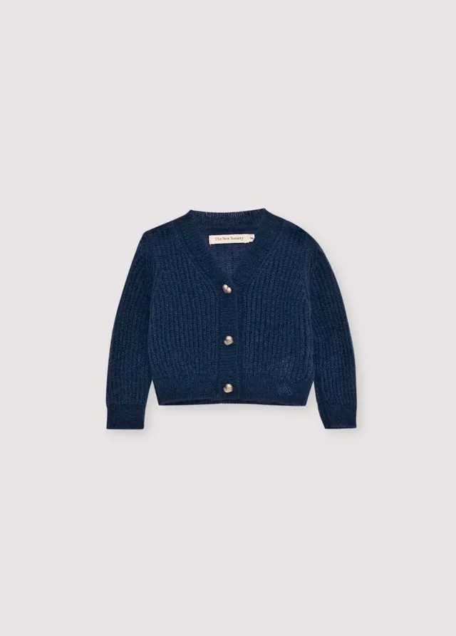The New Society Lina Baby Cardigan Infinite Navy golfino 6 mesi