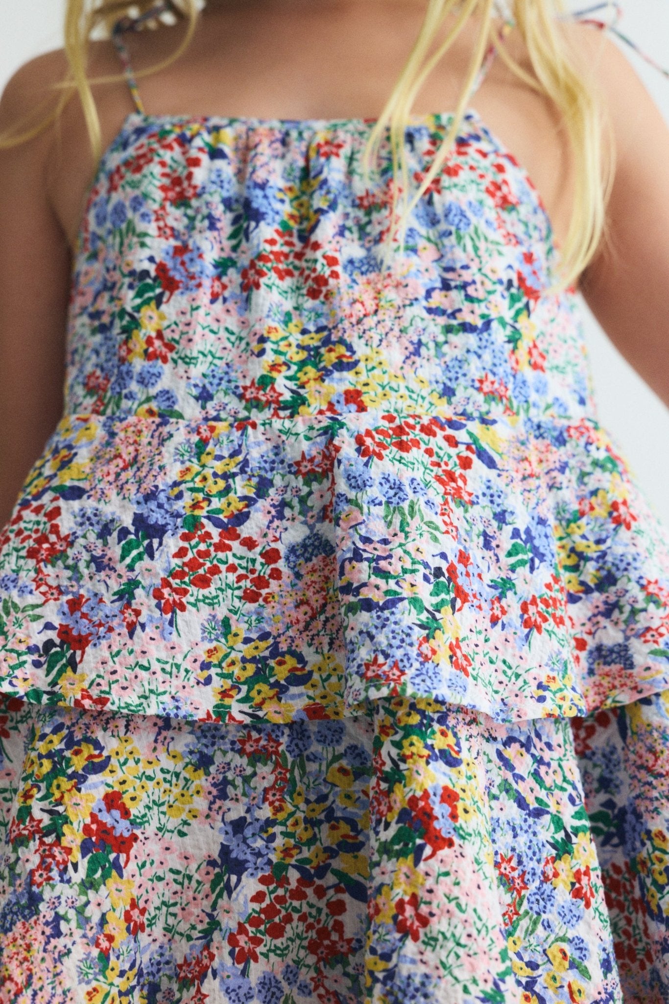 The New Society Verbena Dress vestito bambina fiori cotone