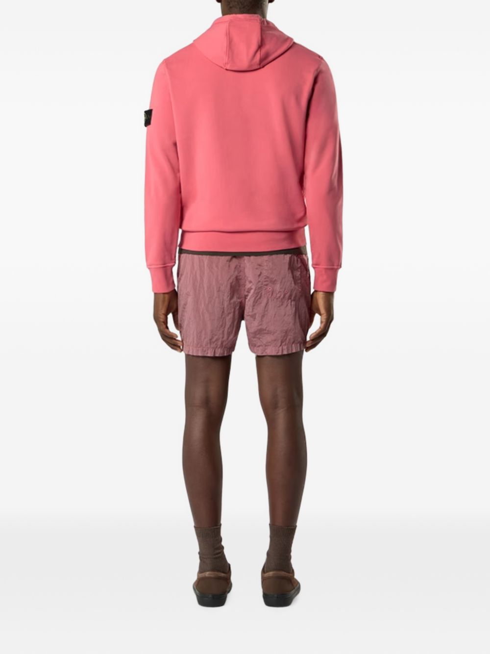 Stone Island L2S156100062 felpa uomo rosso geranium