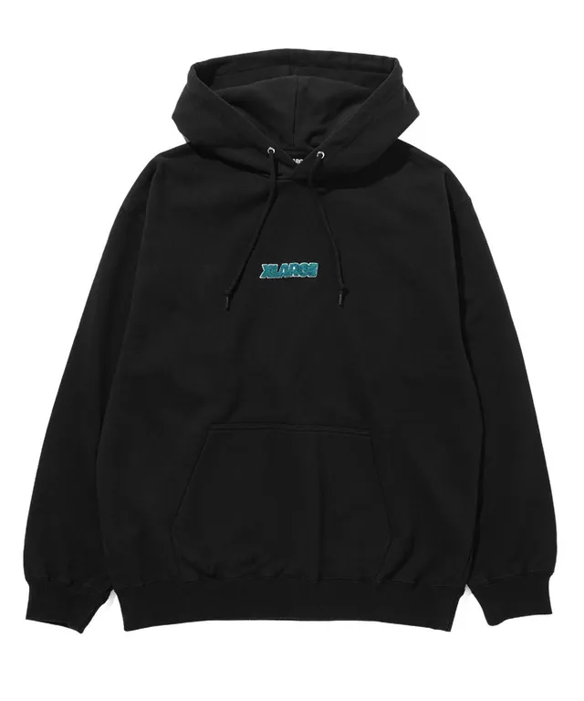 X-Large Chenille Standard Logo felpa con cappuccio nero