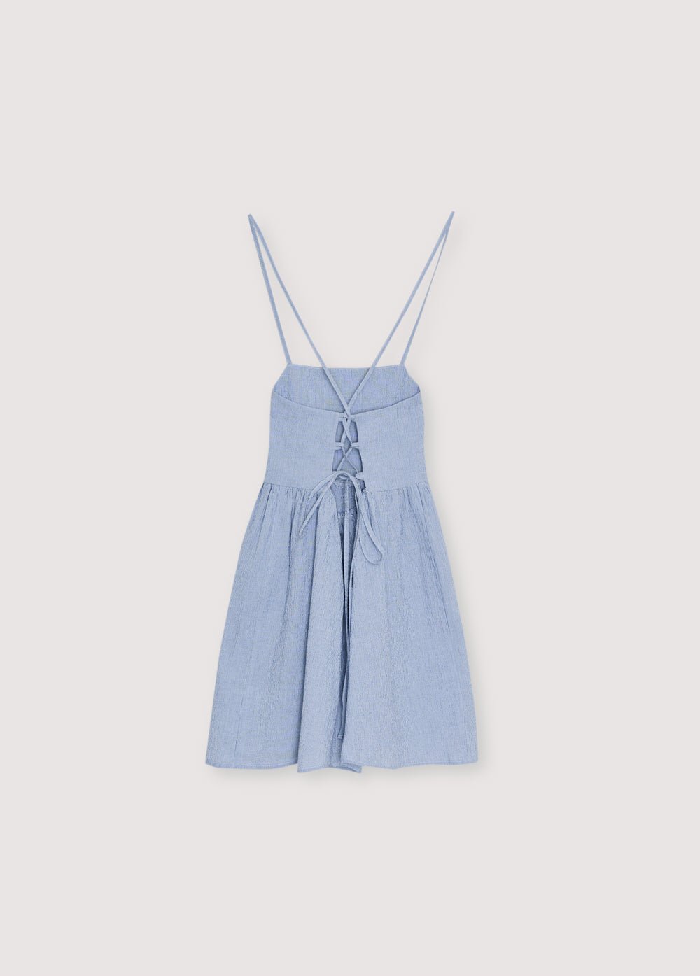 THE NEW SOCIETY Cloe abito teen righe blu cotone