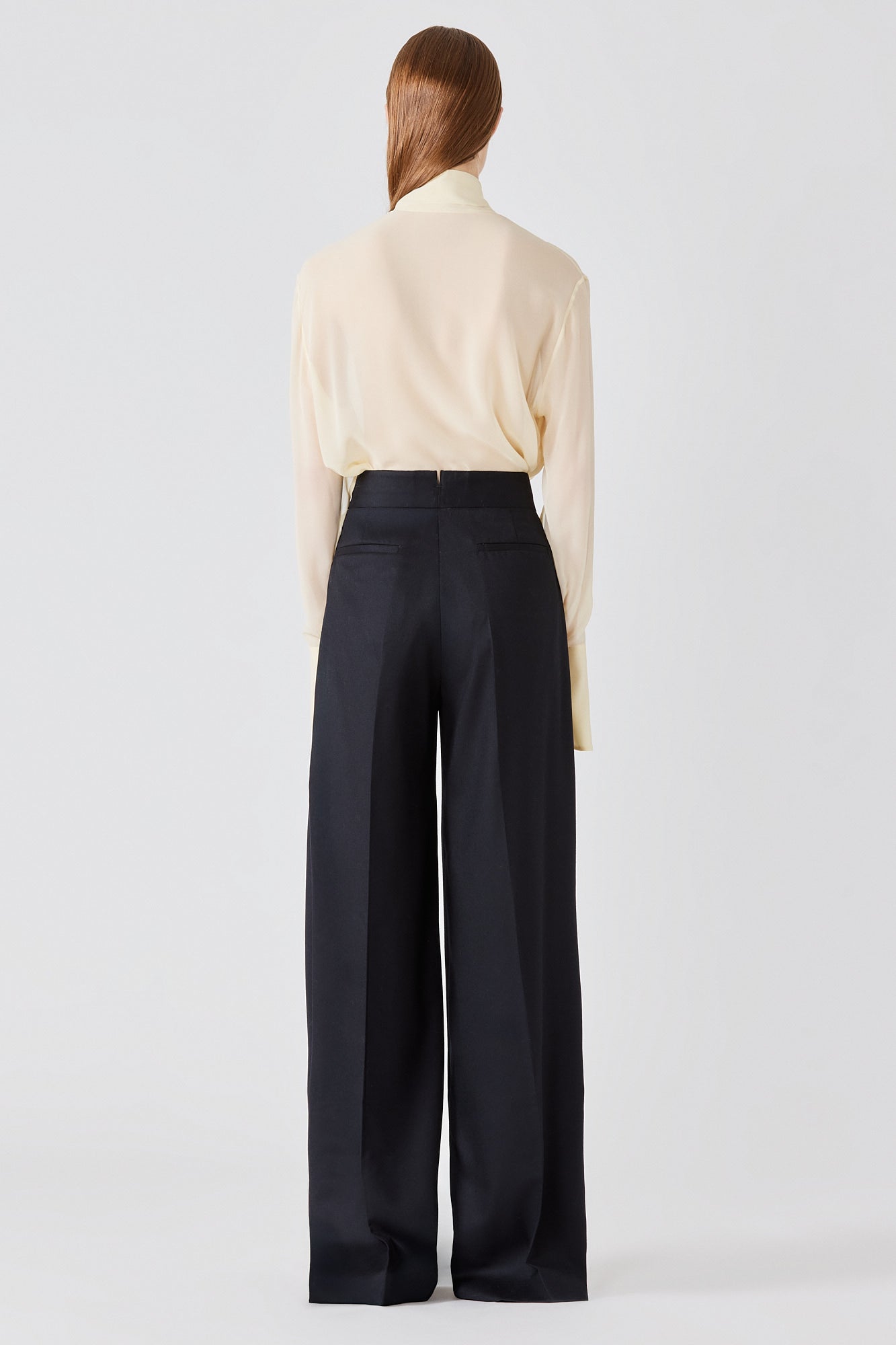 Sa Su Phi Bogart pantaloni flanella lana neri