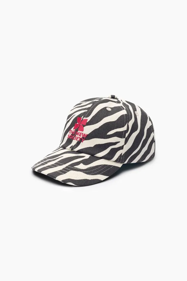 The New Society TNS Logo cappellino zebra cotone